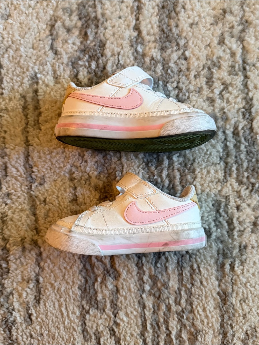 Nike Court Legacy toddler sneakers White Pink Foam size 5c